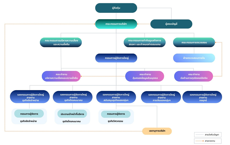 แผนภูมิโครงสร้างการกำกับดูแลกิจการ
