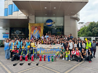 กิจกรรมซ้อมอพยพหนีไฟและดับเพลิงประจำปี